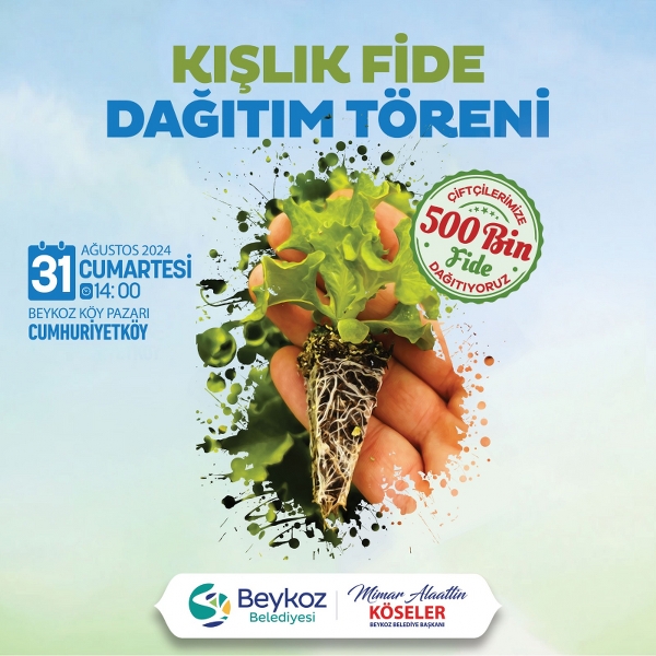 Beykoz’da Çiftçiye 500 Bin Kışlık Fide Desteği